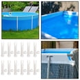 thumbnail image 4 of 12 conectores de plástico para piscina, color blanco (2,36 pulgadas), 4 of 8
