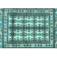 thumbnail image 1 of Ahgly Company Indoor Rectangle Persian Light Blue Traditional Area Rugs, 4' x 6', 1 of 4