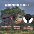thumbnail image 4 of Round Fire Pit Cover For Patio, All Weather Protection Heavy Duty Cover Waterproof Windproof UV-Resistant, Fits Most Outdoor Fire Pits Up To 32 Inches Diameter (Black), 4 of 5