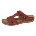 thumbnail image 1 of DAFEI Sandales pour Femmes Sandales de Plage Sandales de Plage pour Dames Chaussures Compensées d'Été Pantoufles pour Femmes Sandales Bohèmes Chaussures Mode, 1 of 5