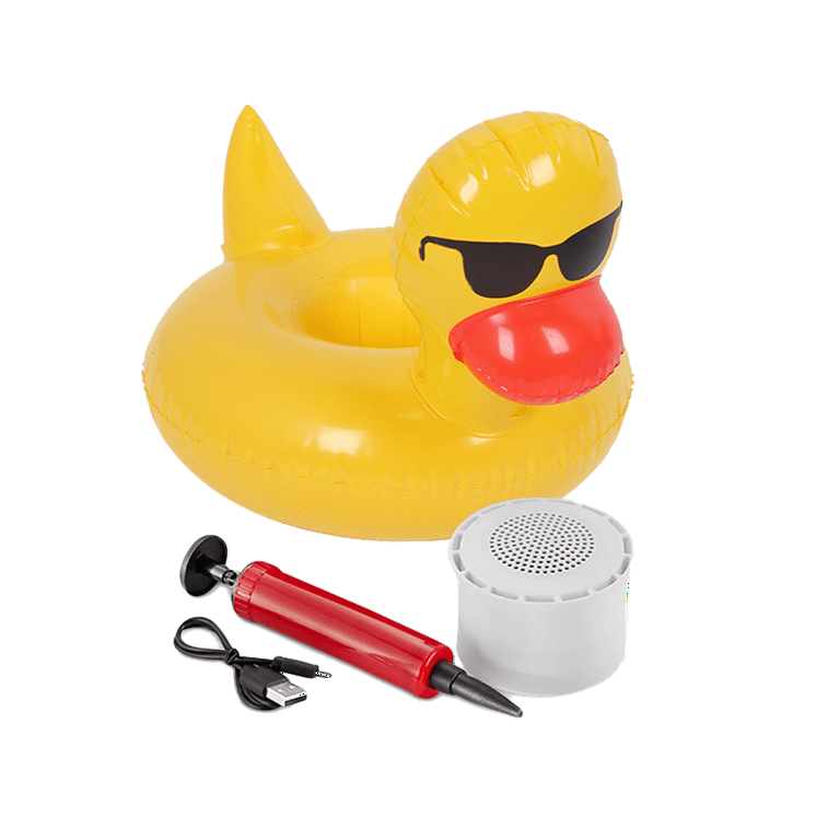 Aqua Jams Waterproof Wireless Pool Speaker Cup Holder Duck
