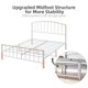 thumbnail image 4 of Oak tamaño completo size almacenamiento cama de plataforma con rattan accent, 4 cajones, de madera cabecero, y LED light strip - no box spring required, 4 of 5