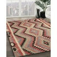 thumbnail image 3 of Ahgly Company Machine Washable Indoor Round Contemporary Camel Brown Area Rugs, 7' Round, 3 of 7