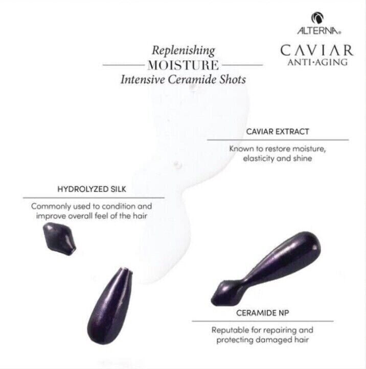 Alterna Caviar Moisture Intensive Ceramide Shots - 25 x 0.4 oz Pack of 2