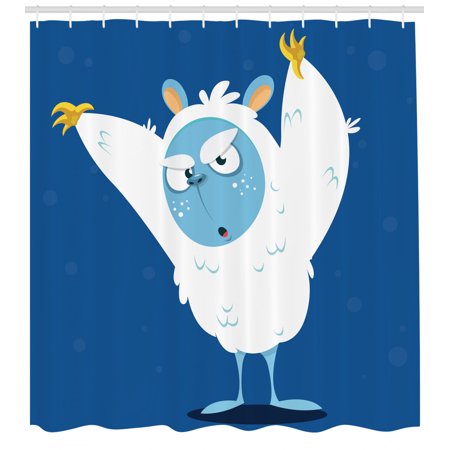 Bigfoot Shower Curtain Wild Scary Yeti Costume For Halloween With