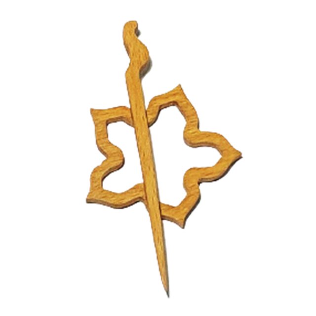 CAROOTU Brooch Pin with Wooden Animal Pattern Craft Badge Cartoon Pin Sweater Jewelry Accessory