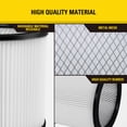 thumbnail image 3 of Filtro de cartucho de repuesto para Stanley Shop Vac de 5 a 18 galones, 3 of 6