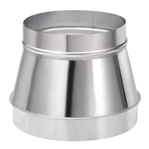 Uxcell 8" to 10" Galvanized Steel Round Duct Reducer Adapter Connector, Silver Tone