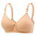 thumbnail image 1 of DPTALR Women's Large Size Thin Comfortable Breathable Push-up Adjustable Bra, 1 of 2