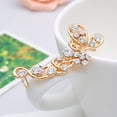 thumbnail image 5 of ievspot 1Pc Zircon Butter fly Earrings for Women Butterfly Ear Cuff Rhinestone Wrap Earrings Butter fly Ear Clips, 5 of 8