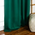 thumbnail image 5 of Quality Home Back Tab Blackout Curtains - Evergreen - 52"W X 63"L - (Set Of 2 Panels), 5 of 5