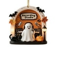 thumbnail image 3 of Halloween 3.15in Spooky Ghost Hanging Decor - Cute Yet Festive Ornament for Home Holiday Decor, Durable Material for Yearly Use, Ideal for Bedrooms, Living Rooms & Entryways, 8cm, L, 3 of 3