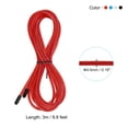 thumbnail image 2 of Cable de reemplazo para cuerda de saltar Uxcell de 10 pies, 4.5 mm, paquete de 4 cuerdas de salto profesionales multicolores, 2 of 6