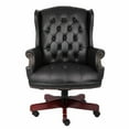 thumbnail image 6 of Boss Office Products Wingback Traditional Desk Chair, Black, 6 of 7