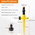 thumbnail image 3 of Innens Lawn Sprinklers 360 Degree Rotating Garden Watering Sprayer Irrigation System, 2 Pack, 3 of 11