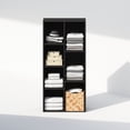 thumbnail image 5 of Furinno Reed 7-Cube Open Shelf Multipurpose Closet & Clothing Storage, Storage Organizer, Blackwood, 5 of 6