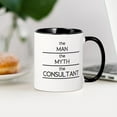 thumbnail image 3 of CafePress - The Man The Myth The Consultant Mugs - 11 oz Ceramic Mug - Novelty Coffee Tea Cup, 3 of 4