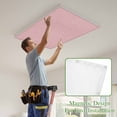 thumbnail image 4 of Vintage Nude Pink Magnetic Fluorescent Light Covers for Ceiling Lights 2x4Ft,Farmhouse Retro Solid Color Linen Texture Office Classroom Kitchen Drop Ceiling Light Covers Filters Shade Panel 2Packs, 4 of 9