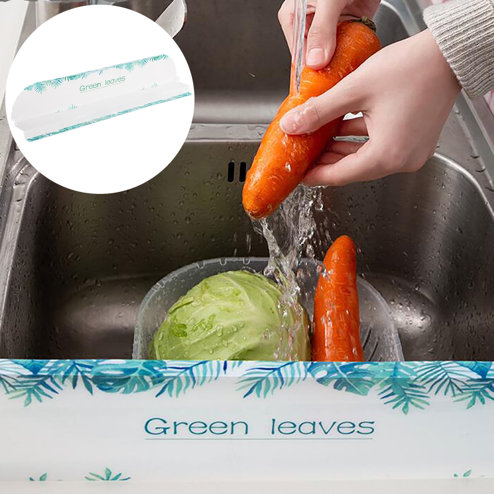 Vikudaty Kitchen Sink Oil Proof Splash Proof Water Barrier Sink Water