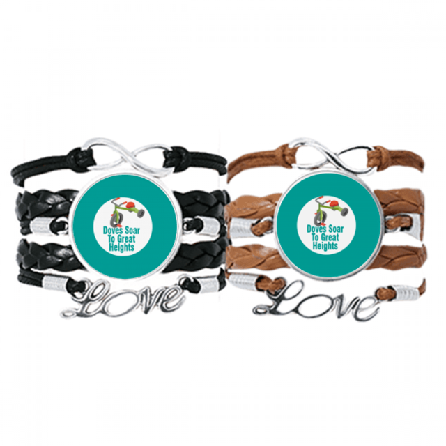 Los niños la mente inocente y pura Pulsera pareja de cuerdas de cuero Unbranded M