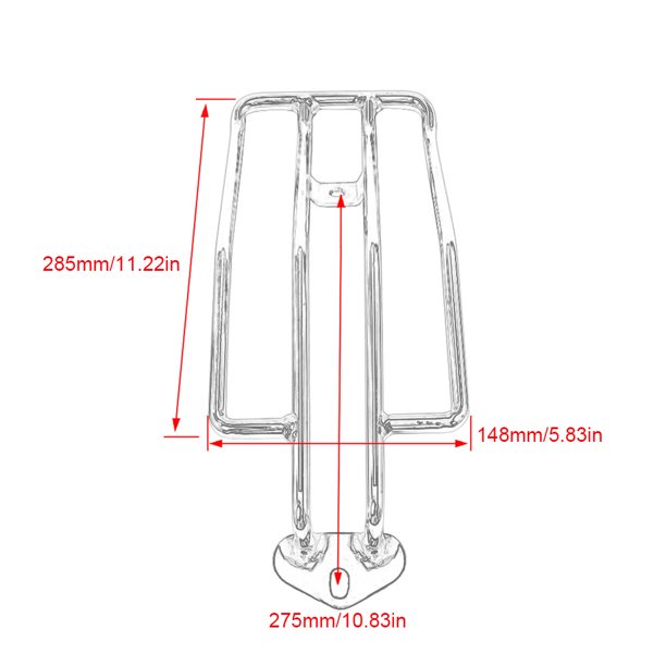 Portaequipajes para motocicleta portaequipajes para guardabarros trasero para Harley XL883/1200 1985-2003 Ndcxsfigh Accesorios para autos y motos