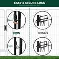 thumbnail image 5 of FXW Rollick Unleashed Dog Playpen for Indoor, Yard, RV Camping, 50 inch 8 Panels for Large Dogs, Black│Patented, 5 of 6