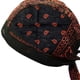 thumbnail image 3 of Sombreros de pirata ciclista Hugo naranja y negro, 3 of 3