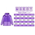 thumbnail image 3 of MGEOY Boys Girls Hooded Rain Jackets Waterproof Rain coats Windbreaker for Kids Lightweight Jackets 14Y, 3 of 7