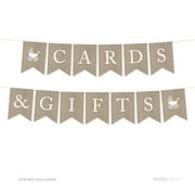 Cards & Gifts Burlap Pennant Party Banner