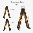 thumbnail image 2 of Gaeub Luxurious Gold Flow Printed Silk Feeling Scarf ， Satin Head Scarf for Women,Silk Neck Scarf,Scarves,ashion Silky Satin Headscarf Wrap, Neck Scarves For Handbag Accessories, 2 of 6