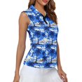 thumbnail image 4 of Whosucclay Blue Palm Tree Print Workout Tank Tops for Women, Fashion Slim Anti Fade Tennis Shirts for Outdoor Athletic Golf Sports, 4 of 8