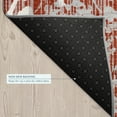thumbnail image 5 of Addison Rugs Chantille Indoor/Outdoor Traditional Damask Red Machine Washable Rectangle Rug, 5' x 7'6", 5 of 8