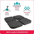 thumbnail image 2 of CorLiving 60L Patio Umbrella Base Weights with Attachment Hooks, 2 of 3