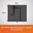 thumbnail image 2 of Modern Leisure Basics Outdoor Sprinkler Backflow Preventer Cover, 30L x 26h, Black, 2 of 10