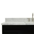 thumbnail image 2 of Ariel Hamlet 61 In. Rectangle Sink Vanity With 1.5 In. Carrara White Countertop In Black, 2 of 11
