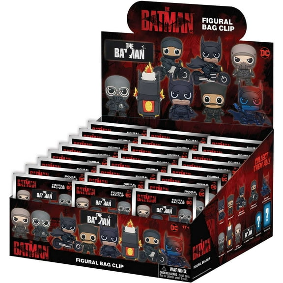 DC 3D Figural Foam Bag Clip The Batman Movie Mystery Box (24 Packs)
