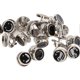 thumbnail image 3 of 3 Boxes 150pcs Brooch Buttons Black Smiley Pattern Seamless Detachable Decorative Brooch Pins for Women Shirt Dress, 3 of 3