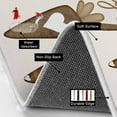 thumbnail image 3 of Kitchen Rugs and Mats Set of 2 Non-Slip Area Runner Retro Watercolor Love Heart Carrot Easter Standing Doormats Absorbent Soft Floor Carpet for Bedroom Bathroom Front of Sink Brown Wood Grain, 3 of 6