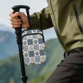 thumbnail image 4 of COEQINE Forearm Crutch Bag for Broken Leg Paw Floral Plaid Patchwork Elbow Crutch Bag, Mobility Aid Attachment, with 2 Pockets, Phone Holder, for Seniors Women Men, 4 of 7