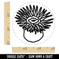 thumbnail image 2 of Sea Anemone with Tentacles Mouth Ocean Self-Inking Rubber Stamp Ink Stamper - Yellow Ink - Small 3/4 Inch, 2 of 7