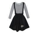 thumbnail image 1 of Ensemble 2 Pcs Robe Fille T-shirt Jupe à Bretelles Uniforme Scolaire 4 Ans, 1 of 6