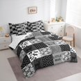 thumbnail image 3 of Homewish Jungle Deer Wolves 7pcs Bedding Comforter Set,Retro Camouflage Pattern Queen Bedding Sets,Gray White Black Queen Sheet Sets For Teens,Super Cozy Room Decor, 3 of 8