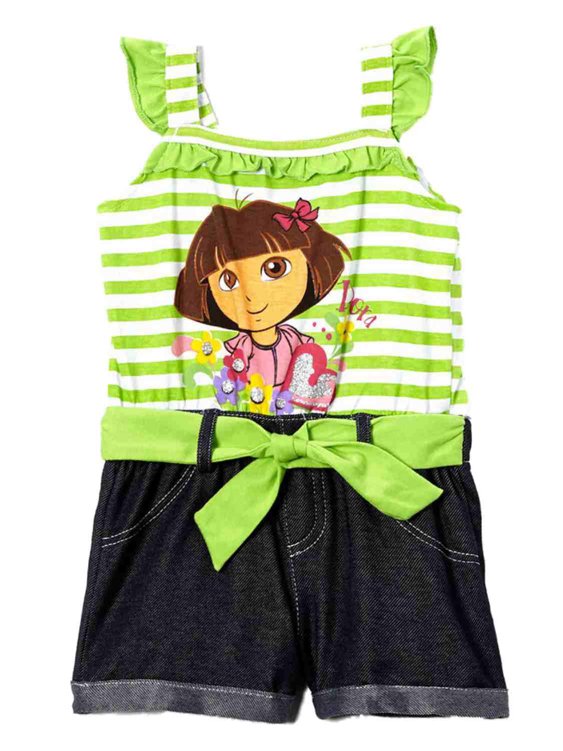 Dora The Explorer Multi Color Striped Pullover Sweatshirt//Sweater Toddler