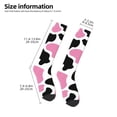 thumbnail image 2 of Daiia Sports Socks Cow Spots Printed Novelty Crew Socks for Men Women Knee High Socks Cotton Socks Soft & Breathable Support Unisex Socks, 2 of 9