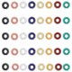 thumbnail image 1 of Anillo de masaje sensorial para dedos de 40 piezas para adolescentes, adultos, reductor de estrés si Eccomum 40pcs/Mezcla de colores, 1 of 7
