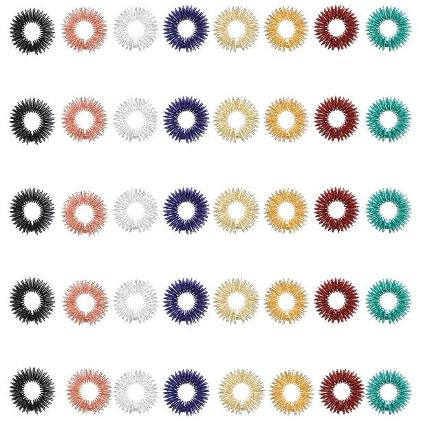 Anillo de masaje sensorial para dedos de 40 piezas para adolescentes, adultos, reductor de estrés si Eccomum 40pcs/Mezcla de colores