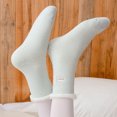 thumbnail image 2 of ShomPort 2 Pairs Socks For Ankle Boots Padded Lined Soft Fuzzy Socks Cozy Sleep Sock Warm Socks For Women, 2 of 2