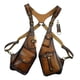thumbnail image 5 of Bolso de hombro Fernando con bolsillo de piel sintética marrón para hombres y mujeres, 5 of 8
