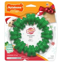 Nylabone Holiday Power Chew Textured Ring Chew Toy Wintergreen X-Large (1 Count)