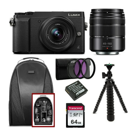 Panasonic Lumix GX85 Mirrorless Camera with 12-32mm and 45-150mm Lenses